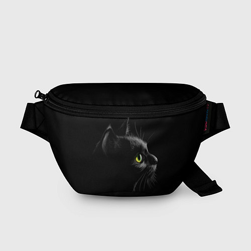 Поясная сумка Черный кот / 3D-принт – фото 1