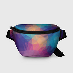 Поясная сумка Цветные полигоны - Градиент