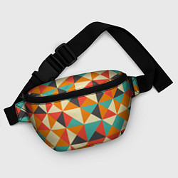 Поясная сумка Треугольники, цвет: 3D-принт — фото 2