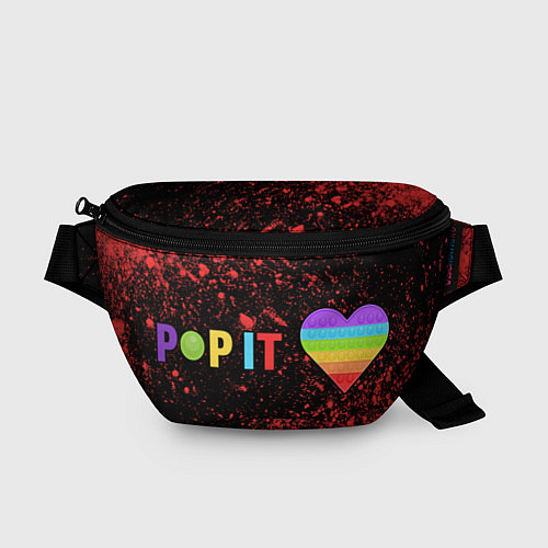 Поясная сумка Pop It - Heart - Powder / 3D-принт – фото 1