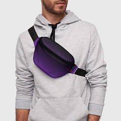 Поясная сумка Ночной градиент Фиолетовый, цвет: 3D-принт — фото 2