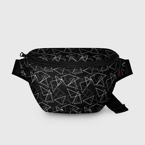 Поясная сумка Черно-белый геометрический / 3D-принт – фото 1