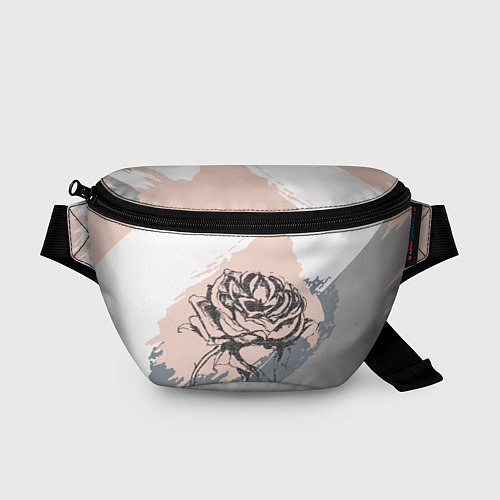 Поясная сумка Абстракция с розой / 3D-принт – фото 1