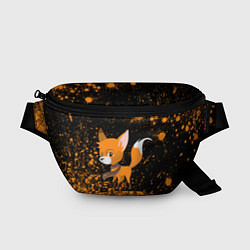 Поясная сумка Лиса - В Шарфике - Взрыв, цвет: 3D-принт
