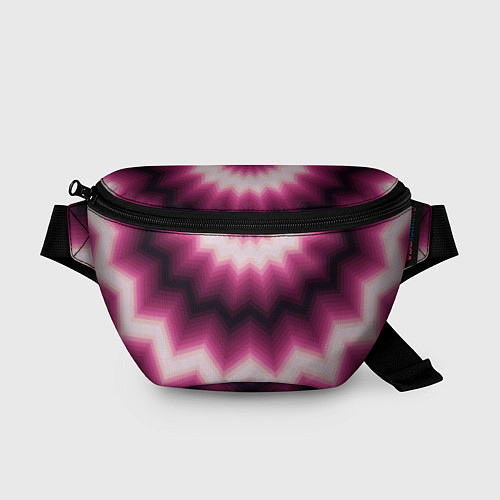 Поясная сумка Черно-пурпурный калейдоскоп / 3D-принт – фото 1