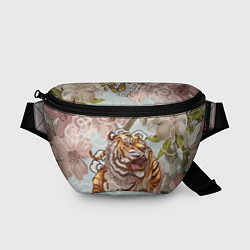 Поясная сумка Тигр в облаках, цвет: 3D-принт