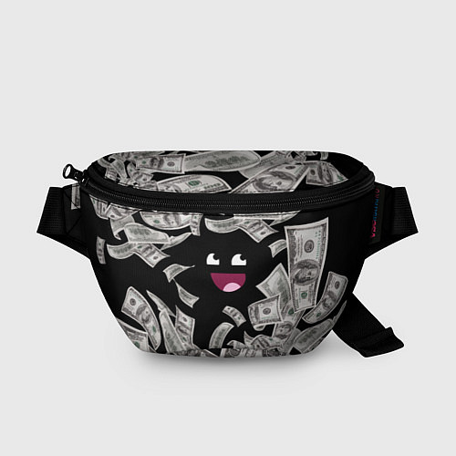 Поясная сумка Деньги и купюры смайл / 3D-принт – фото 1