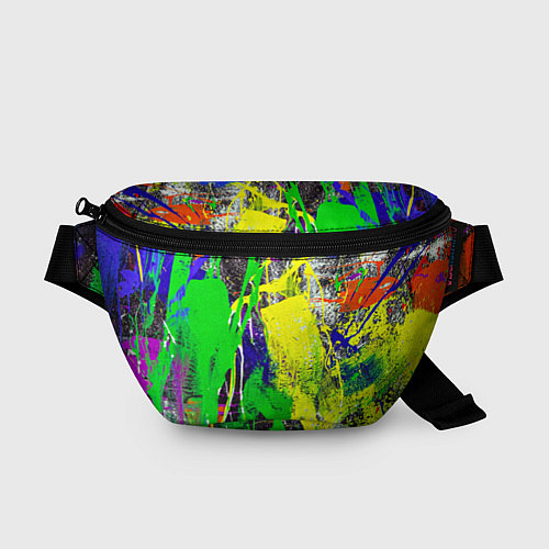 Поясная сумка Брызги красок Grunge Paints / 3D-принт – фото 1