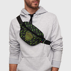 Поясная сумка Обезьяна из листьев, цвет: 3D-принт — фото 2