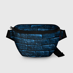 Поясная сумка Неоновая, кирпичная стена, цвет: 3D-принт
