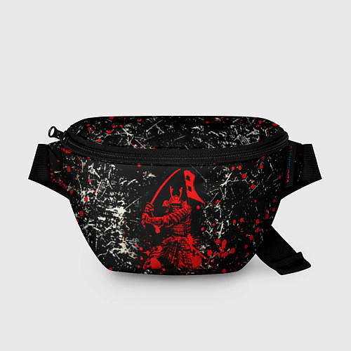 Поясная сумка Красный Японский Самурай Samurai / 3D-принт – фото 1