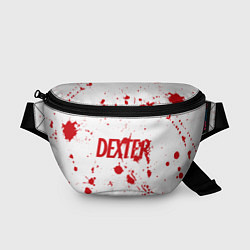 Поясная сумка Dexter logo Декстер брызги крови, цвет: 3D-принт