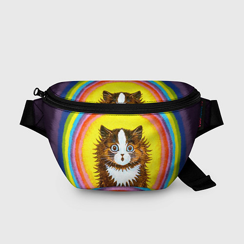 Поясная сумка Радужный кот Луиса Уэйна / 3D-принт – фото 1