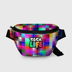 Поясная сумка Toca Life: Pixels, цвет: 3D-принт