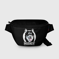 Поясная сумка Собака Хаски Husky, цвет: 3D-принт