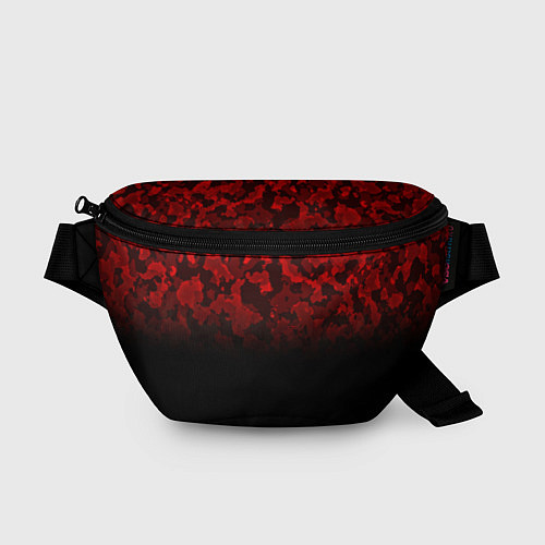 Поясная сумка BLACK RED CAMO RED MILLITARY / 3D-принт – фото 1