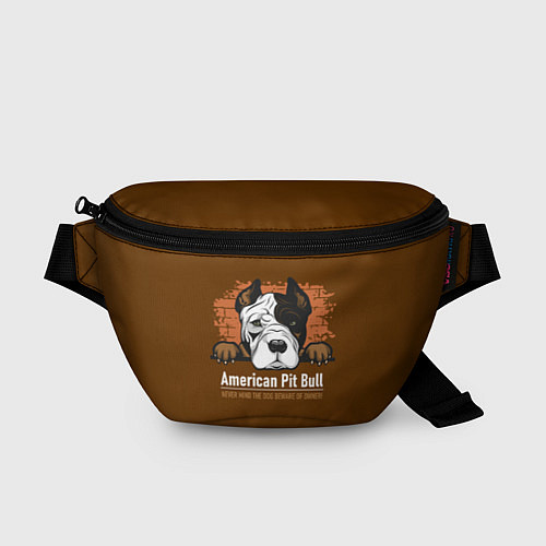 Поясная сумка Американский Питбультерьер Pit Bull Terrier / 3D-принт – фото 1