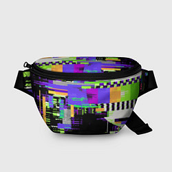 Поясная сумка Глитч эффект, цвет: 3D-принт