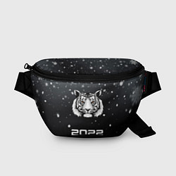 Поясная сумка Новогодний тигр символ 2022, цвет: 3D-принт