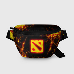 Поясная сумка DOTA 2 FIRE LOGO ДОТА 2 ОГНЕННЫЙ ЛОГО, цвет: 3D-принт