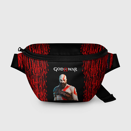 Поясная сумка God of War красные разводы / 3D-принт – фото 1