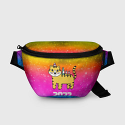 Поясная сумка Тигр - новогодний стол 2022, цвет: 3D-принт