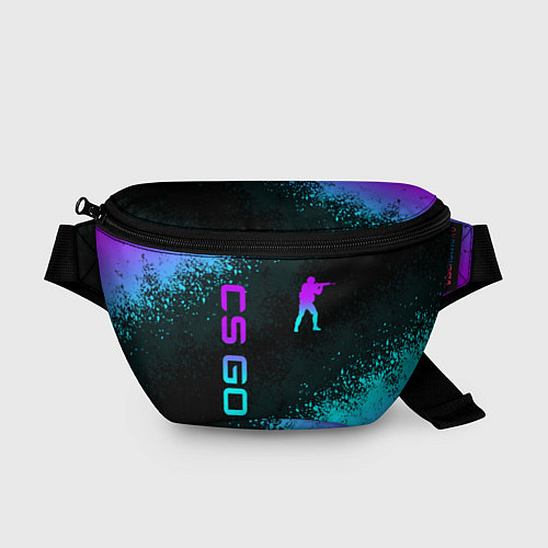 Поясная сумка CS GO NEON SYMBOL STYLE SKIN КС ГО НЕОН / 3D-принт – фото 1