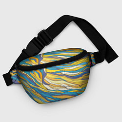 Поясная сумка Красивые абстрактные волны, цвет: 3D-принт — фото 2