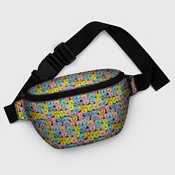 Поясная сумка Весёлые Котики, цвет: 3D-принт — фото 2