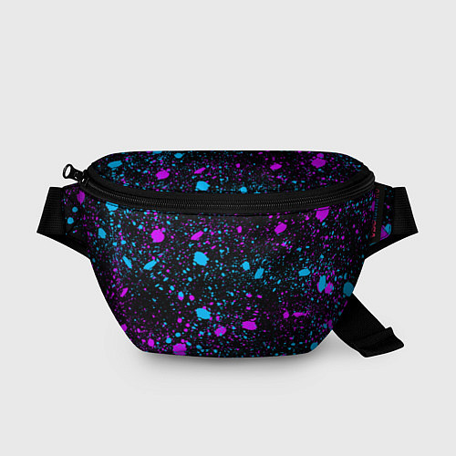 Поясная сумка Брызги неоновые ярких красок / 3D-принт – фото 1