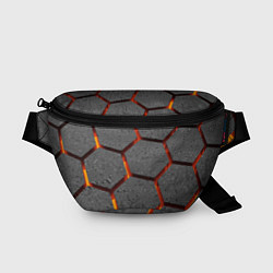 Поясная сумка Раскаленный асфальт, цвет: 3D-принт