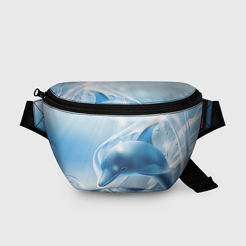 Поясная сумка Дельфин в лазурном океане / 3D-принт – фото 1