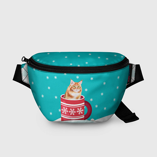 Поясная сумка Кот в кружке / 3D-принт – фото 1