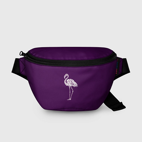 Поясная сумка Фламинго в сиреневом / 3D-принт – фото 1