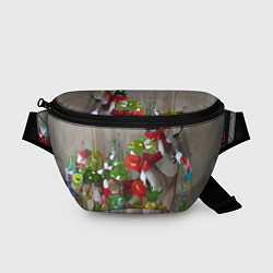 Поясная сумка Зимние ягоды, цвет: 3D-принт