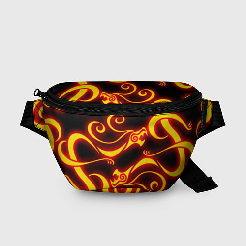Поясная сумка ОГНЕННОЕ ТАТУ ДРАКЕНА DRAKEN FIRE TATTOO / 3D-принт – фото 1