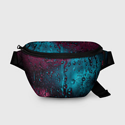 Поясная сумка Ностальгия фиолетового дождя, цвет: 3D-принт