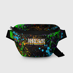 Поясная сумка MANESKIN, ЦВЕТНЫЕ КРАСКИ, БРЫЗГИ, цвет: 3D-принт