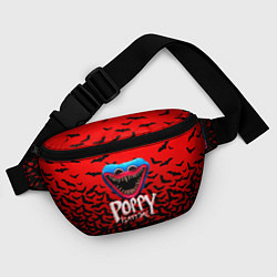 Поясная сумка Poppy Playtime летучие мыши, цвет: 3D-принт — фото 2