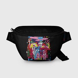 Поясная сумка Разноцветные монстры, цвет: 3D-принт