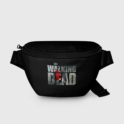 Поясная сумка Walking dead - лого с пятнами крови / 3D-принт – фото 1
