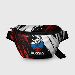 Поясная сумка Russia Герб в цвет Флага, цвет: 3D-принт