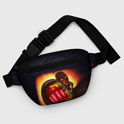 Поясная сумка Ванпанчмен Сайтама - One Punch Man, цвет: 3D-принт — фото 2