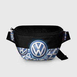 Поясная сумка Volkswagen Большое лого паттерн, цвет: 3D-принт