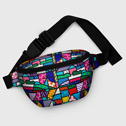 Поясная сумка Ромеро Бритто красочный узор, цвет: 3D-принт — фото 2