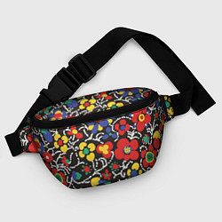 Поясная сумка Узор Цветочный сон, цвет: 3D-принт — фото 2