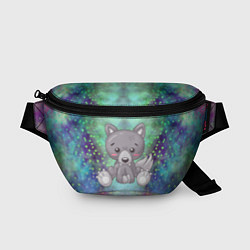 Поясная сумка Маленький серый волк, цвет: 3D-принт