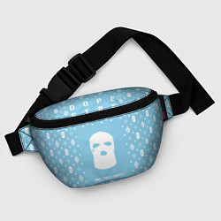 Поясная сумка Узор Sky Blue Ski Mask Dope Street Market, цвет: 3D-принт — фото 2