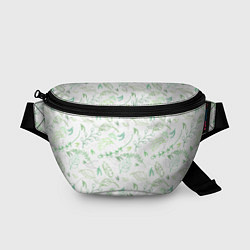Поясная сумка Хаос из зелёных веток и листьев, цвет: 3D-принт