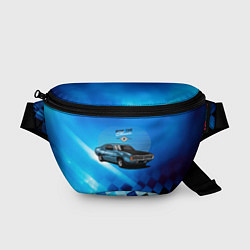Поясная сумка Синий Ретро-автомобиль, цвет: 3D-принт